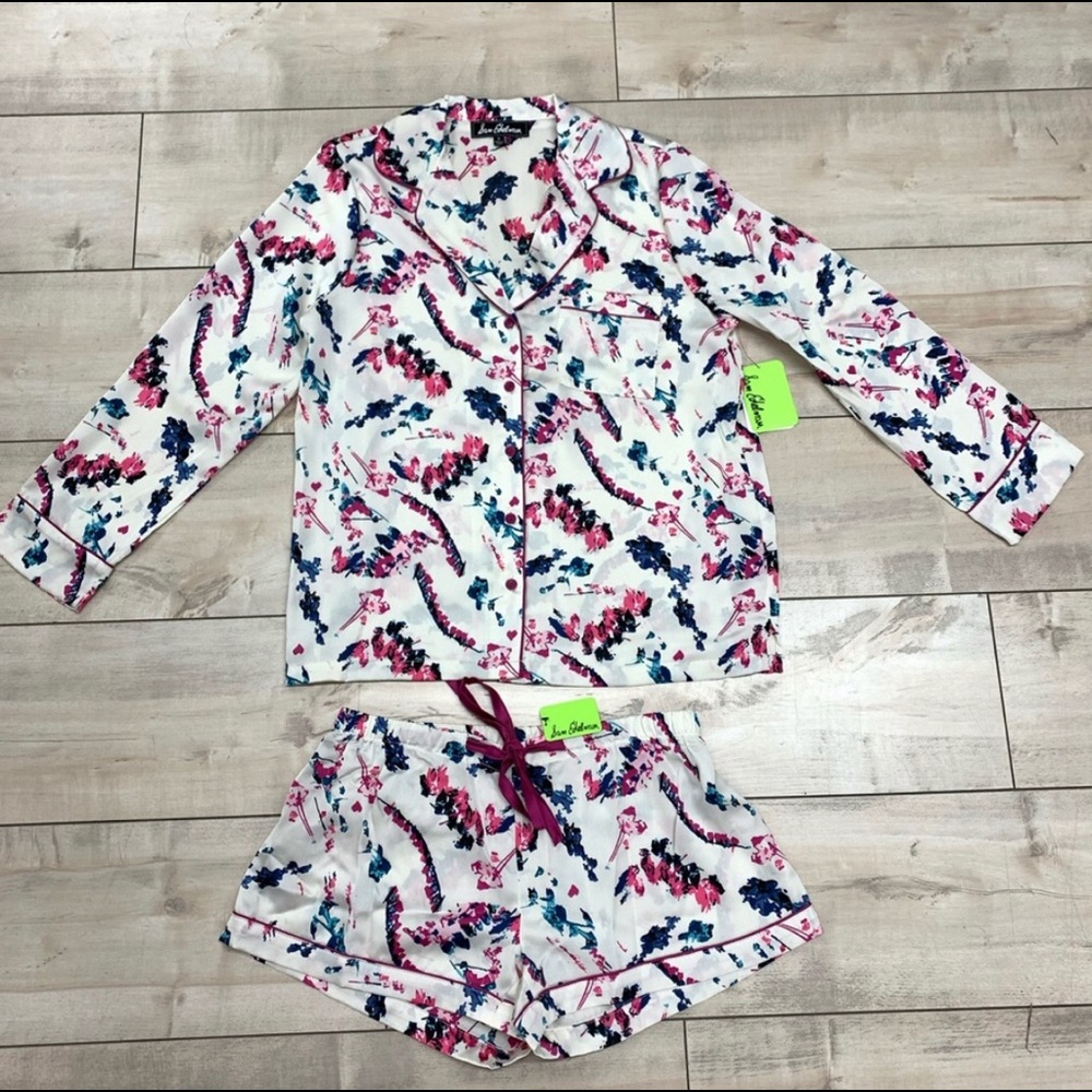 Sam Edelman Pink Floral Pajama Set